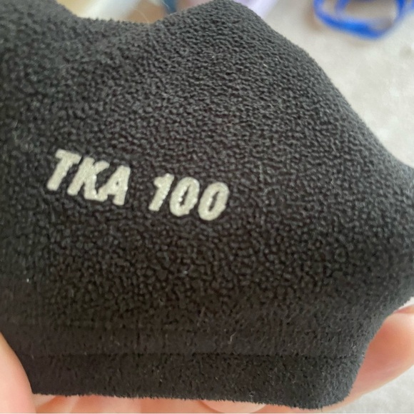 The North Face  Black TKA 100 Kids 1/4 Zip Fleece Pullover Girls Medium - Picture 5 of 5